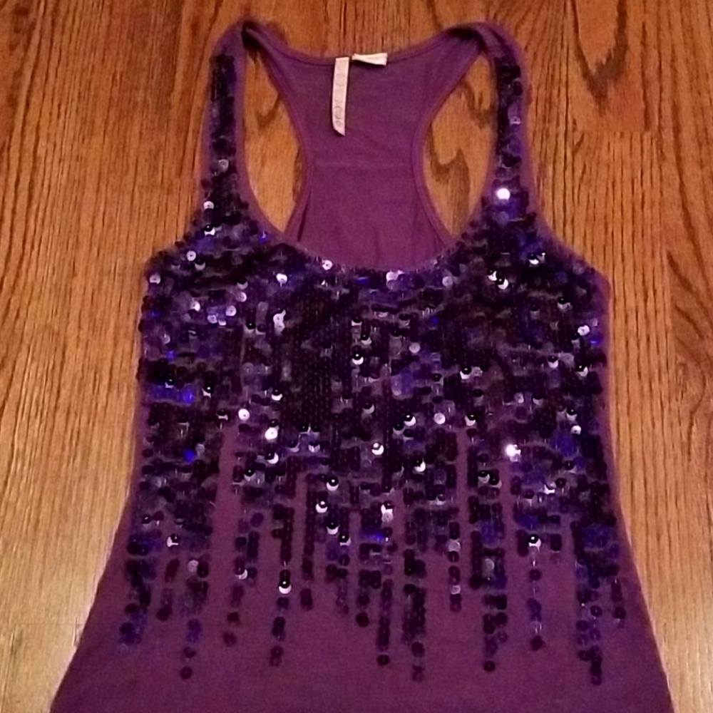💜Sequin Shower Tank💜 - Picture 2 of 7